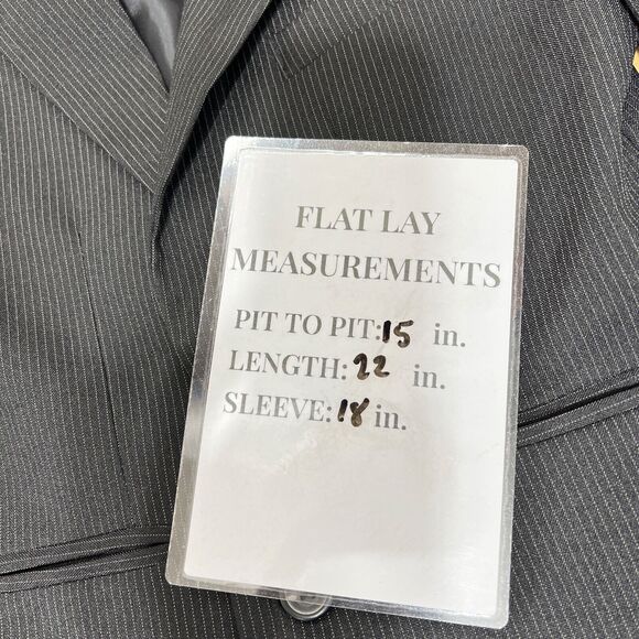 Holiday Edition Black Pin Stripe Boys 8 Suit Blazer Jacket - Picture 9 of 11